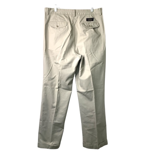 Banana Republic Mens 100% Cotton Cuffed Smithfield Chinos Size 35 “x 30.5” - Picture 4 of 8